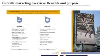Guerilla Marketing Overview Benefits Increasing Business Sales Through Viral Marketing