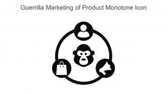 Guerrilla Marketing Of Product Monotone Icon In Powerpoint Pptx Png And Editable Eps Format