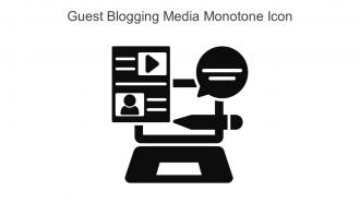 Guest Blogging Media Monotone Icon In Powerpoint Pptx Png And Editable Eps Format
