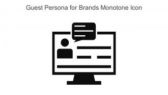 Guest Persona For Brands Monotone Icon In Powerpoint Pptx Png And Editable Eps Format