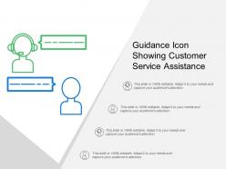 Guidance icon showing customer service assistance