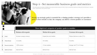 Guide For Building Effective Product Step 4 Set Measurable Business Goals And Metrics