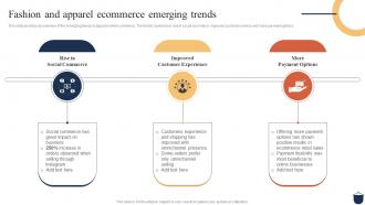 Guide For Clothing Ecommerce Fashion And Apparel Ecommerce Emerging Trends
