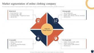 Guide For Clothing Ecommerce Market Segmentation Of Online Clothing Company