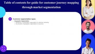 Guide For Customer Journey Mapping Through Market Segmentation powerpoint Presentation Slides Informative Template