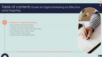 Guide For Digital Marketing For Effective Lead Targeting Table Of Contents