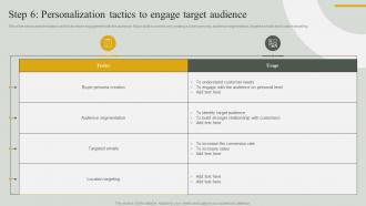 Guide For Effective Event Marketing Step 6 Personalization Tactics To Engage Target Audience