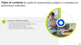 Guide For Implementing Analytics In Marketing For Performance Evaluation MKT CD V Impactful Attractive