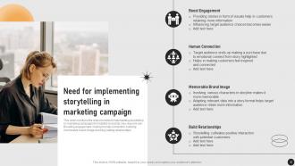 Guide For Implementing Storytelling Marketing MKT CD V Multipurpose Customizable