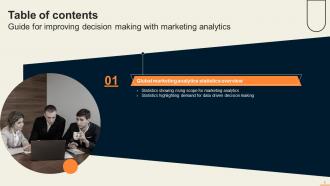 Guide For Improving Decision Making With Marketing Analytics MKT CD V Visual Slides