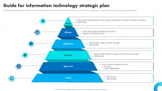 Guide For Information Technology Strategic Plan