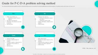 Guide For P C D A Problem Solving Method