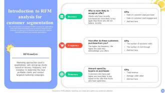 Guide For User Segmentation And Market Analysis MKT CD V Customizable Slides
