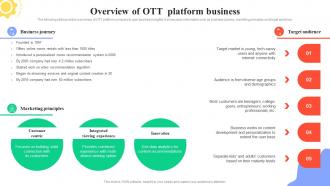 Guide For User Segmentation Overview Of Ott Platform Business MKT SS V