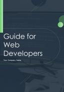 Guide For Web Developers Report Sample Example Document