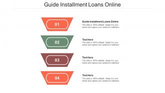 Guide installment loans online ppt powerpoint presentation file examples cpb