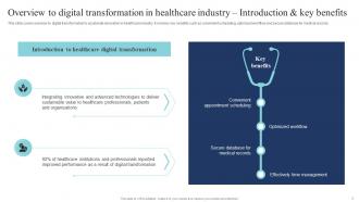 Guide Of Digital Transformation In Healthcare Industry To Accelerate Innovation And Improve Services DT CD Content Ready