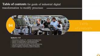 Guide Of Industrial Digital Transformation To Modify Processes Complete Deck Best Informative