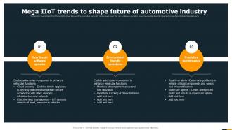 Guide Of Integrating Industrial Internet Mega IIOT Trends To Shape Future Of Automotive Industry