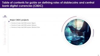 Guide On Defining Roles Of Stablecoins And Central Bank Digital Currencies CBDC Complete Deck BCT CD Impactful Captivating