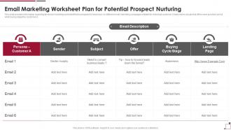 Guide To Build Strawman Proposal Email Marketing Worksheet Plan For Potential