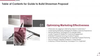 Guide To Build Strawman Proposal Table Of Contents