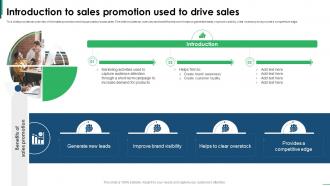 Guide To Creating Global Introduction To Sales Promotion Used To Drive Sales Strategy SS