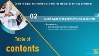 Guide To Digital Marketing Collateral For Product Or Service Promotion Complete Deck MKT CD Appealing Impressive