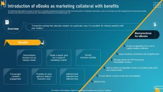 Guide To Digital Marketing Collateral Introduction Of Ebooks As Marketing MKT SS