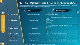 Guide To Digital Marketing Collateral Roles And Responsibilities For Developing MKT SS