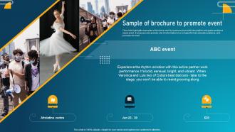 Guide To Digital Marketing Collateral Sample Of Brochure To Promote Event MKT SS