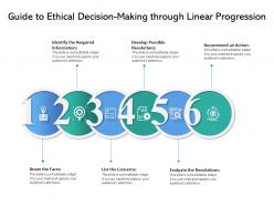 Guide to ethical decision making through linear progression