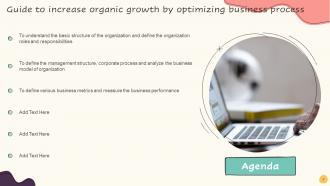 Guide To Increase Organic Growth By Optimizing Business Process Powerpoint Presentation Slides
