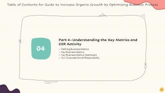 Guide To Increase Organic Growth By Optimizing Business Process Powerpoint Presentation Slides