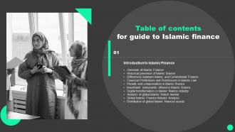 Guide To Islamic Finance For Table Of Contents Fin SS V