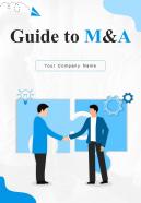 Guide To M And A Report Sample Example Document