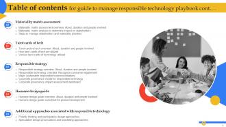 Guide To Manage Responsible Technology Playbook Powerpoint Presentation Slides Downloadable Researched