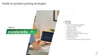 Guide To Product Pricing Strategies Guide To Product Pricing Strategies Table Of Contents