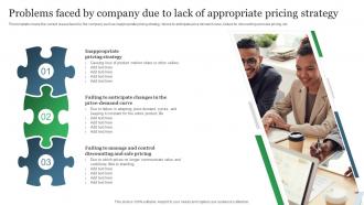 Guide To Product Pricing Strategies Problems Faced By Company Due To Lack Of Appropriate Pricing Strategy
