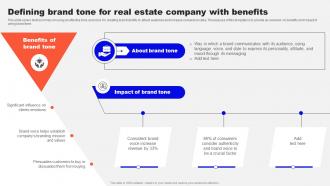 Guide To Real Estate Branding Defining Brand Tone For Real Estate Company With Benefits Strategy SS