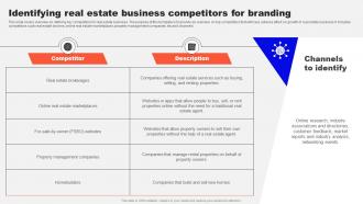 Guide To Real Estate Branding Identifying Real Estate Business Competitors For Branding Strategy SS