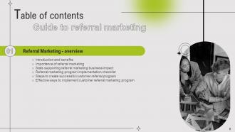 Guide To Referral Marketing Powerpoint Presentation Slides MKT CD Multipurpose Analytical