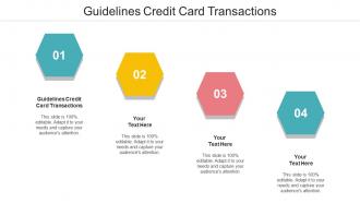 Guidelines Credit Card Transactions Ppt Powerpoint Presentation Summary Guide Cpb