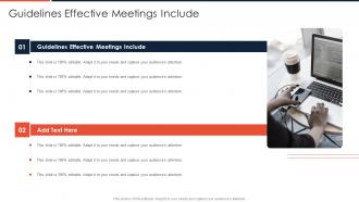 Guidelines Effective Meetings Include In Powerpoint And Google Slides CPB