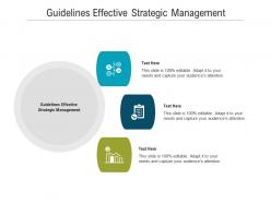 Guidelines effective strategic management ppt powerpoint presentation gallery icons cpb