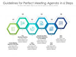 Guidelines for perfect meeting agenda in 6 steps