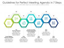 Guidelines for perfect meeting agenda in 7 steps