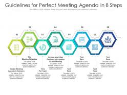 Guidelines for perfect meeting agenda in 8 steps