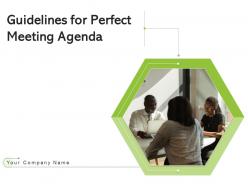 Guidelines for perfect meeting agenda time per topic objective