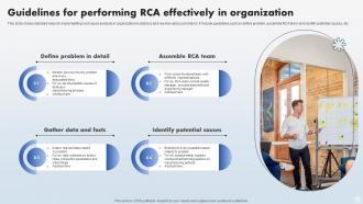 Guidelines For Performing RCA Effectively In Organization